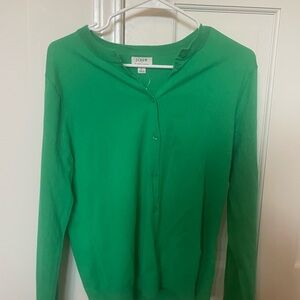 J. Crew Classic Green Cardigan